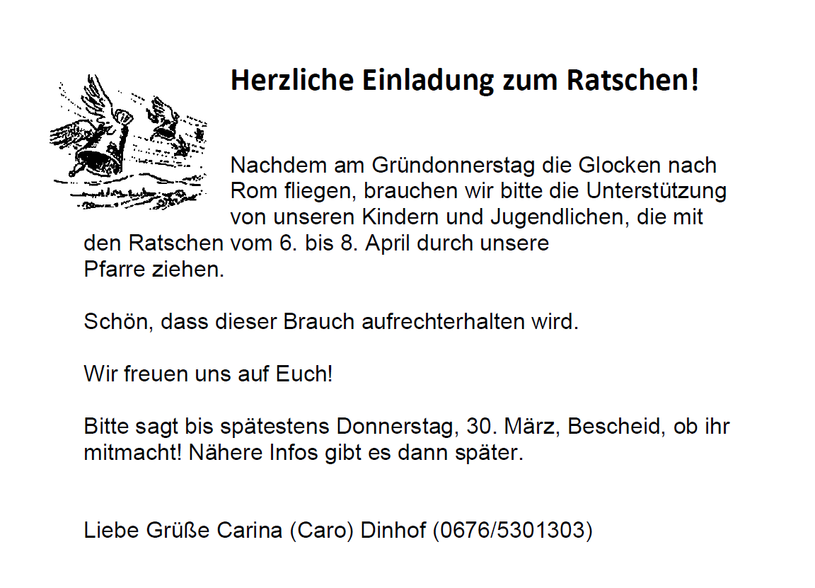 Ratschen Einladung 2023