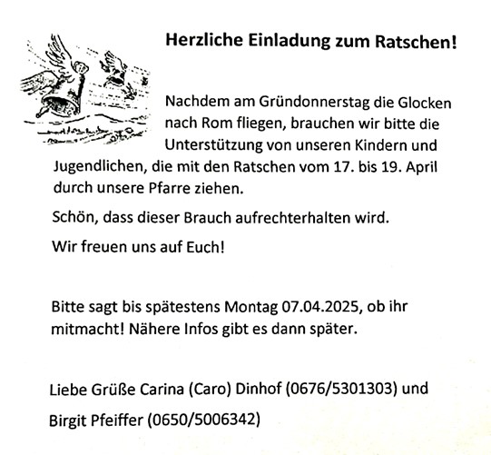 Ratscheneinladung 2025