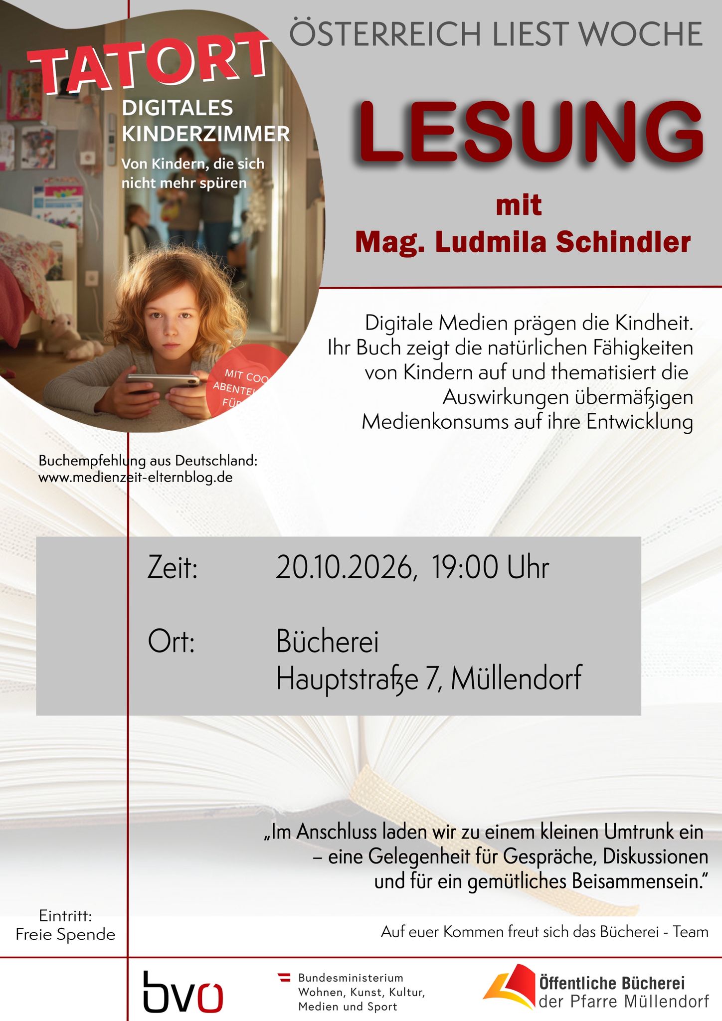 Lesung Ludmila Schindler
