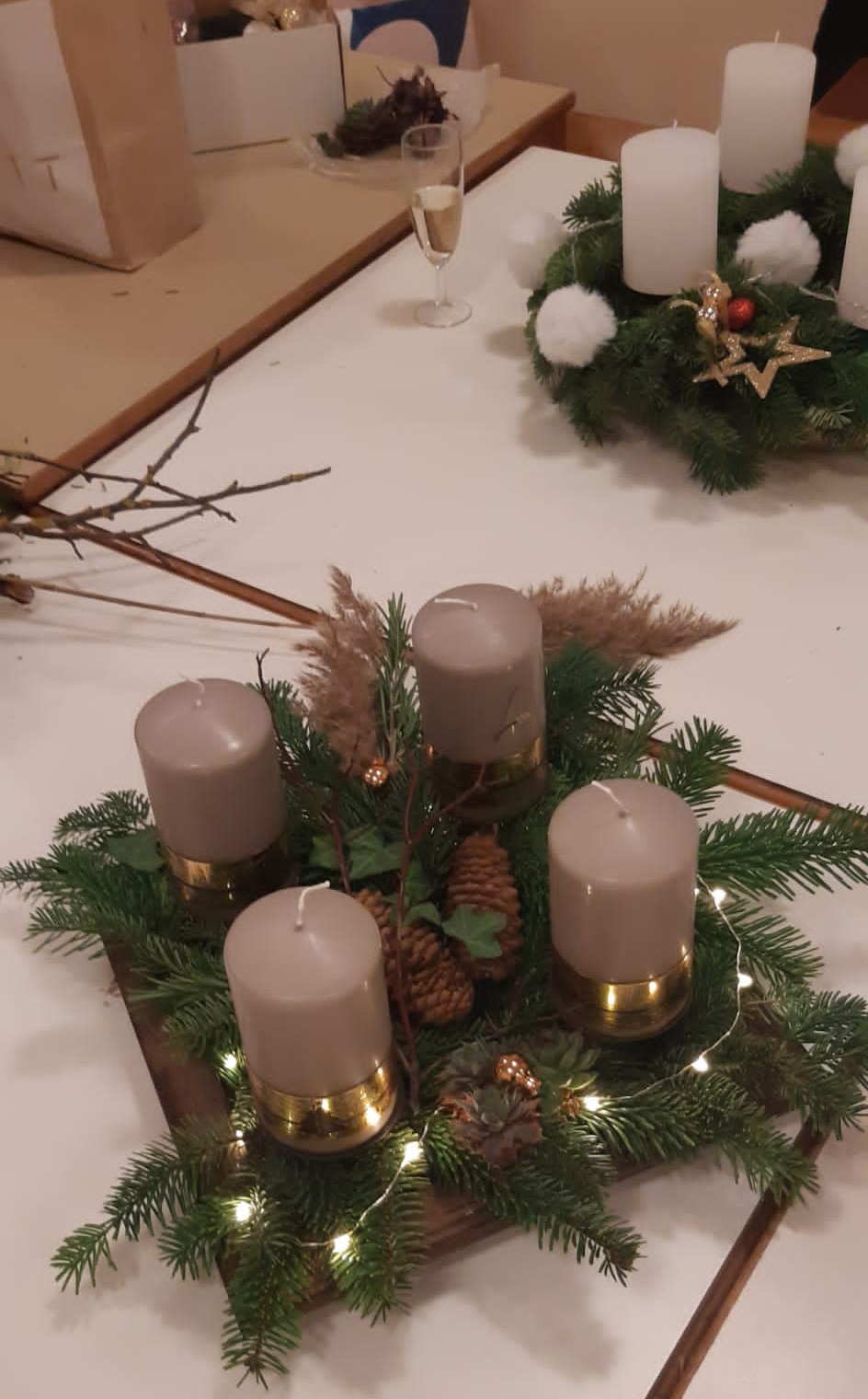 Adventkranzbinden 1