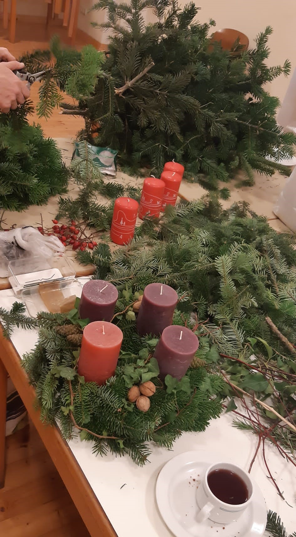 Adventkranzbinden 2