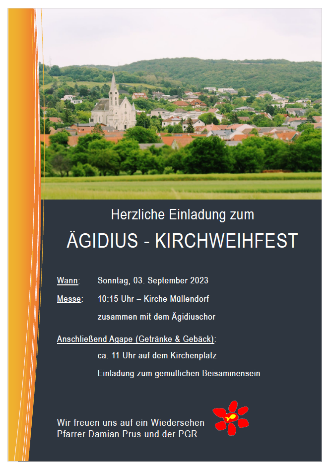 Kirchweihfest Agidius 2023